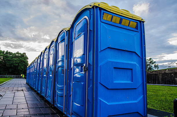 Porta potty delivery and setup in West Sand Lake, NY